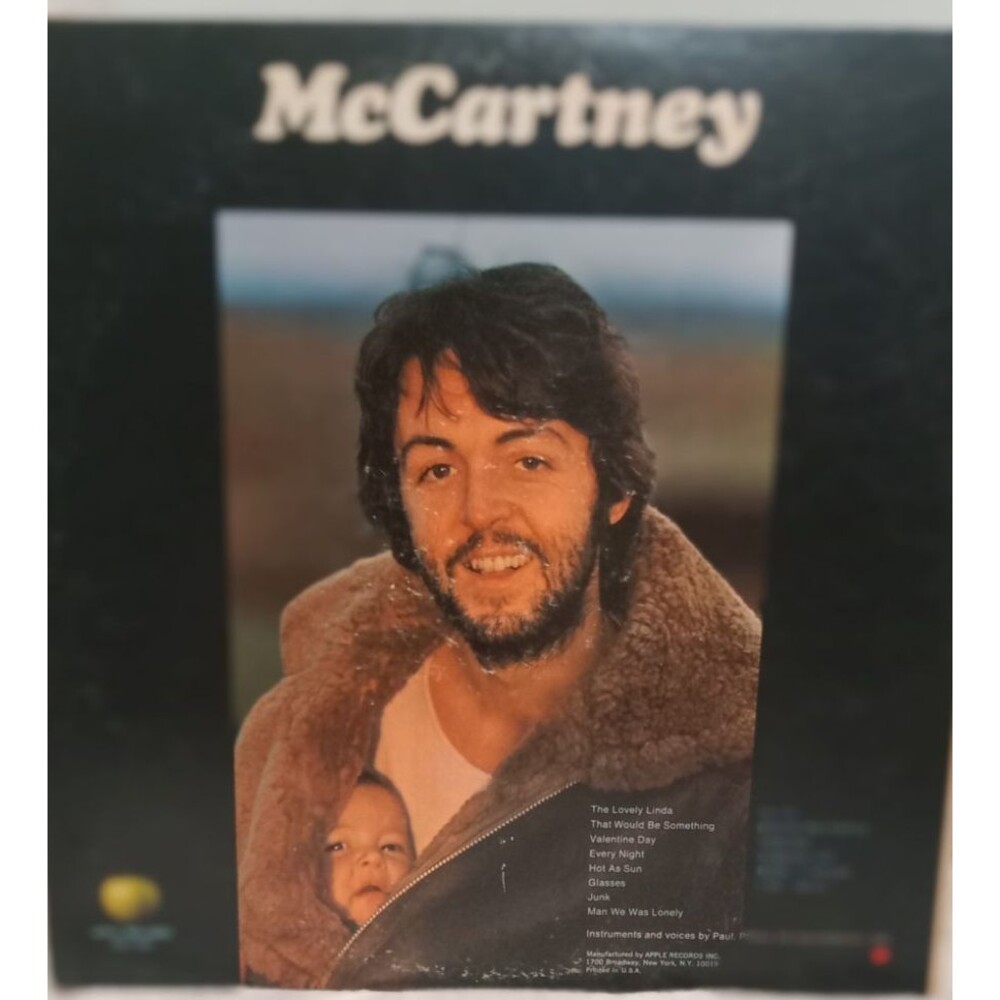 Paul McCartney Self Titled LP Apple 1970 Original First Pressing